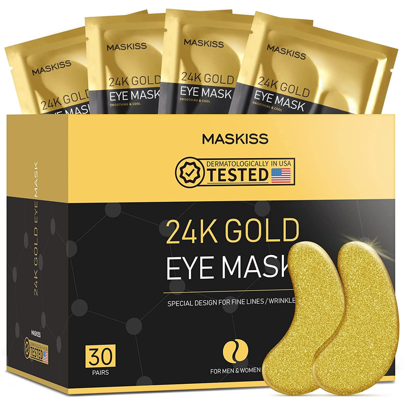 30 Pares de Parches Oro 24K para Ojeras y Bolsas en los Ojos Mascarilla Los Ojos - La Tiendita de la Jose
